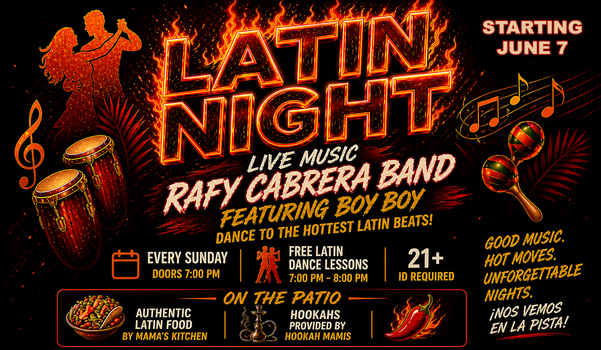 Latin Night with Rafy Cabrera Band & BoyBoy at Putnam Place Latin Night with Rafy Cabrera Band & BoyBoy at Putnam Place
