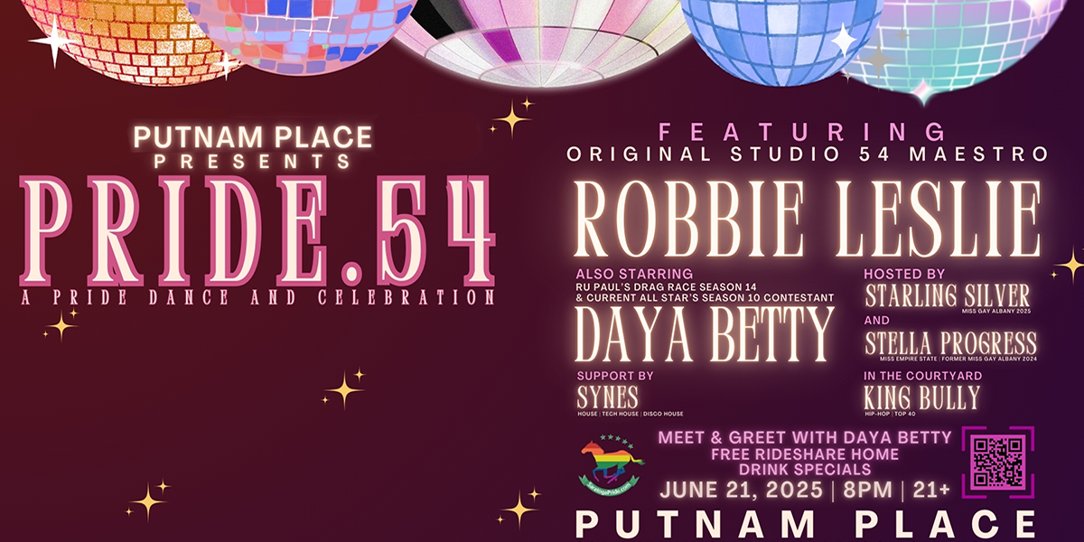 PRIDE.25 ft: Robbie Leslie, Daya Betty and more at Putnam Place